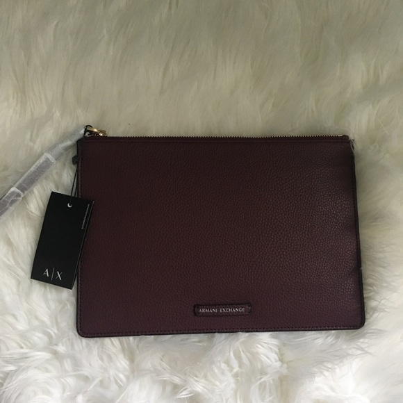 armani exchange clutch